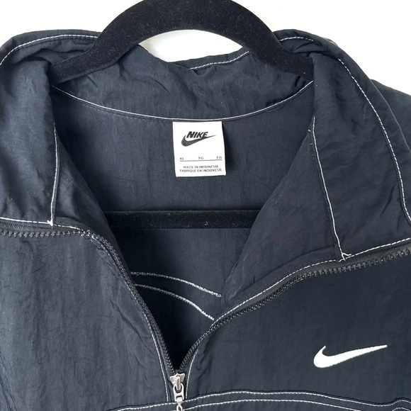 Nike Swish Tennis Prep Short Sleeve 1/4 Zip Elastic Waist Windbreaker Mini Dress - Picture 14 of 16